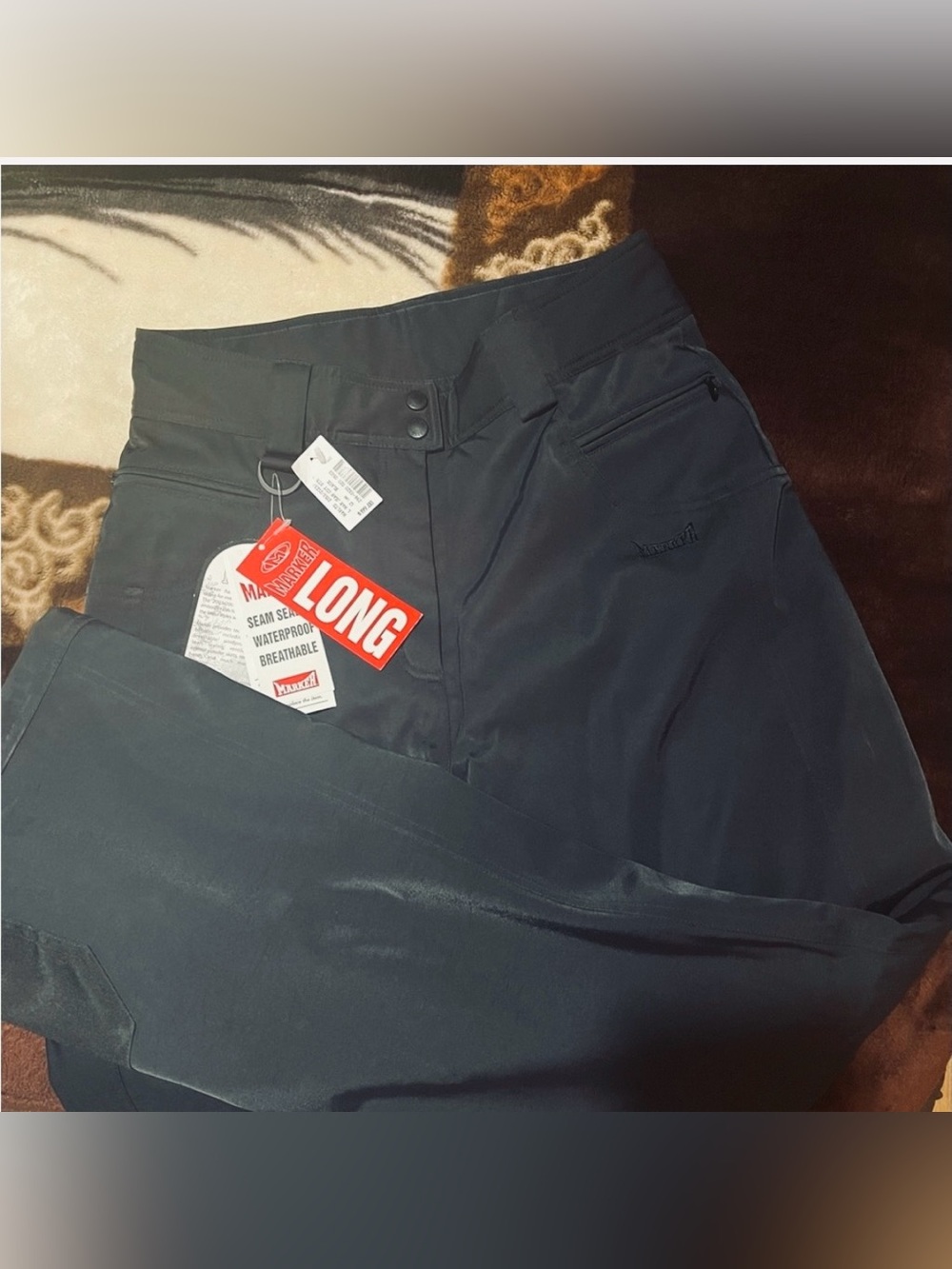 New with tag Marker Black Jean-Cut Stretch Ski Pants